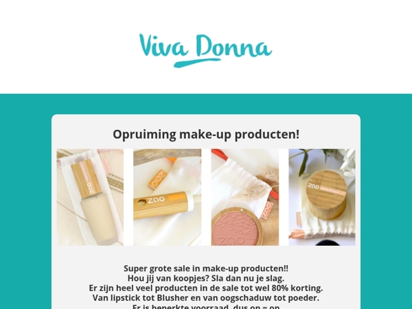 🔶 tot 80% korting op make-up producten