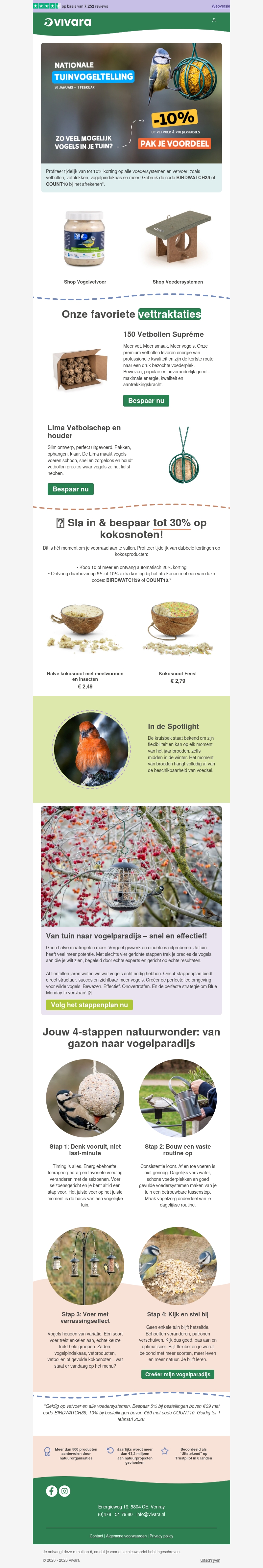 πΌ4 stappen naar een vogelhotspot & 10% korting πΌ4 stappen naar een vogelhotspot & 10% korting