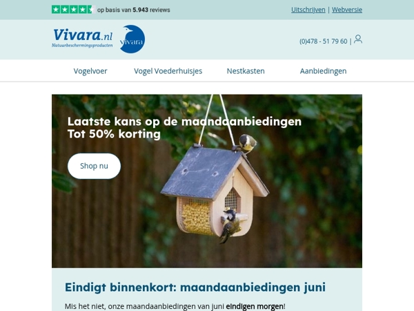 ✨ Laatste kans: Tot 50% korting op de maandaanbiedingen van juni
