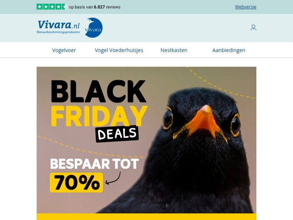 🐦‍⬛ Het is Black Week - Tot 70% korting