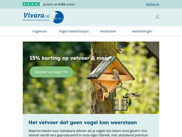 ⚡ Haast je - 15% KORTING! Vul hun voederhuisjes