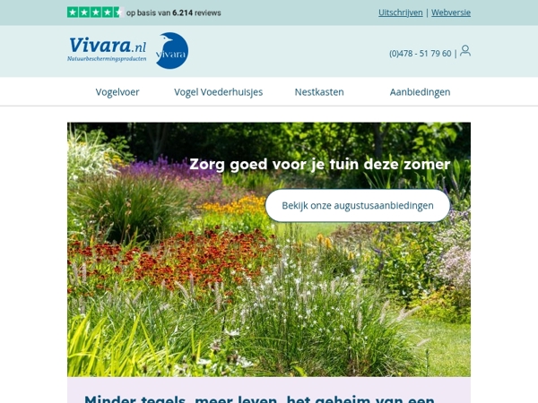 🏡 Zomer S.O.S. voor tuindieren