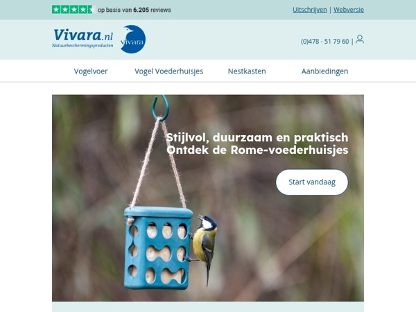 🌿 Nieuw: Rome-collectie voor tuinvogels
