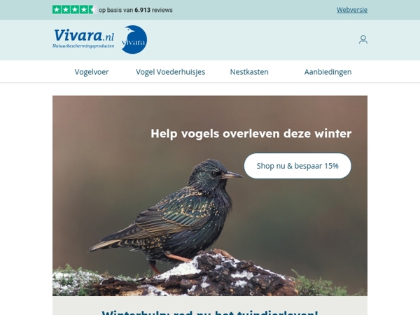 🎁 Tot -15% voor natuurhelden