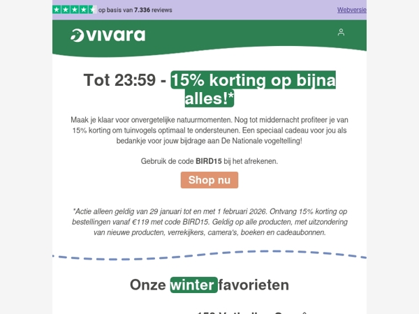 ❄️ Een stille wintertuin? Niet bij ons