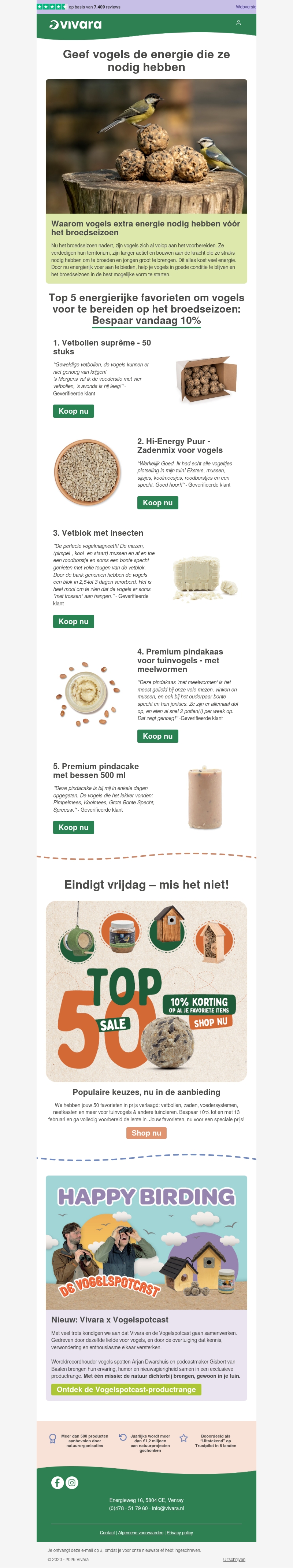πͺΉ Het broedseizoen komt eraan β geef vogels nu energie πͺΉ Het broedseizoen komt eraan β geef vogels nu energie