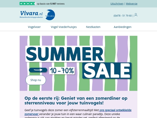 🍽️ Nu op het menu: het beste zomervoer voor vogels!