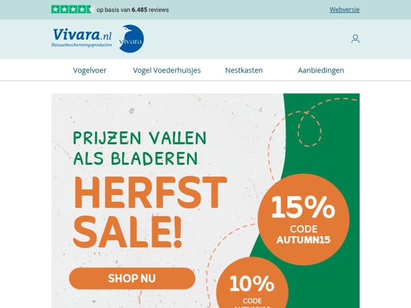 🤎 Herfst Sale - Bespaar tot 15%