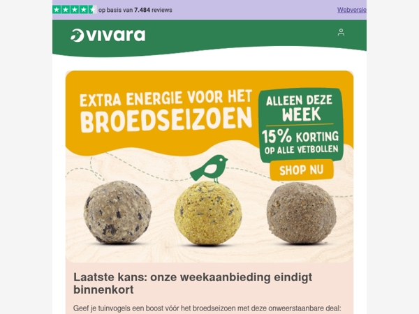 🛒 Laatste kans: 15% korting op alle vetbollen