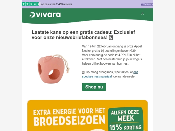 🚀 Gratis cadeau + maandaanbiedingen