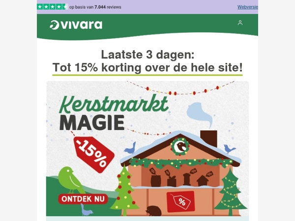 🎅 Laatste kans: tot 15% korting