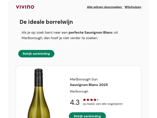 Nieuwste jaargang van de Meesterlijke Marlborough Sauvignon Blanc 