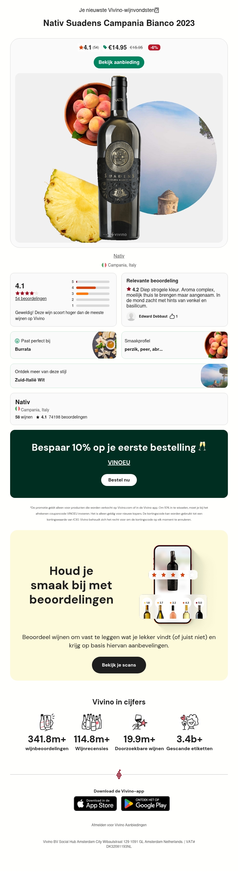 🥂 Sappige Zuid-Italiaanse witte blend met hoge Vivino-scores 🌟 🥂 Sappige Zuid-Italiaanse witte blend met hoge Vivino-scores 🌟