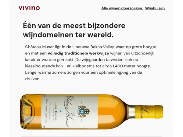 ★ Château Musar: Bijzonder wit uit Libanon