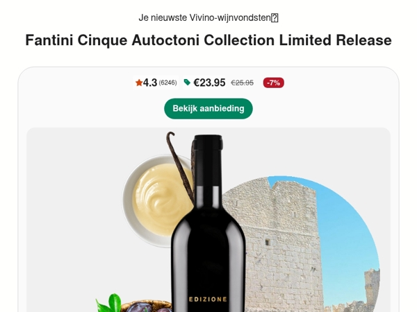 4.4⭐ Limited release Cinque Autoctoni van Fantini 