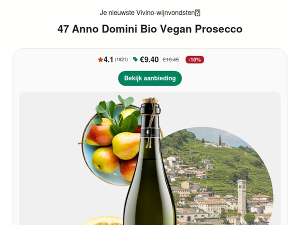10% korting | Deze Prosecco | Hoort bij de beste 2% van alle wijnen ter wereld