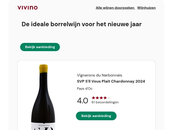 🥂 De ideale borrelwijn voor het nieuwe jaar 