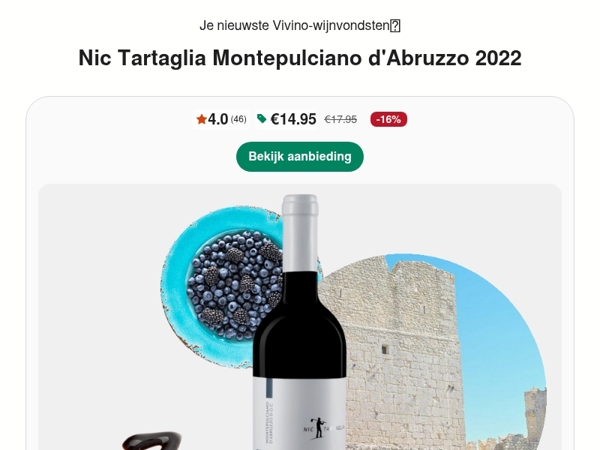 Italiaanse Montepulciano met donker fruit en kruiden 