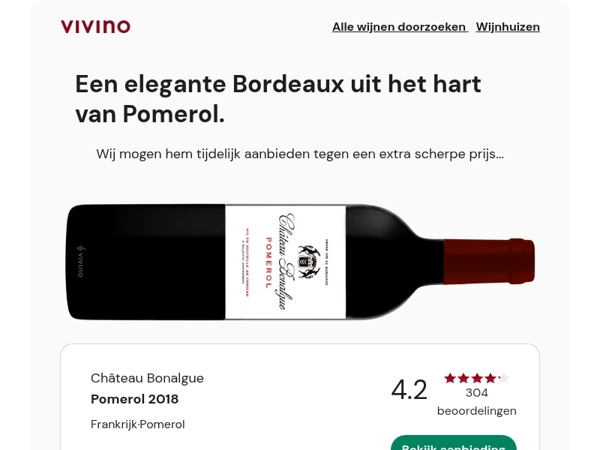 Nieuwste aanwinst: Een elegante Bordeaux 