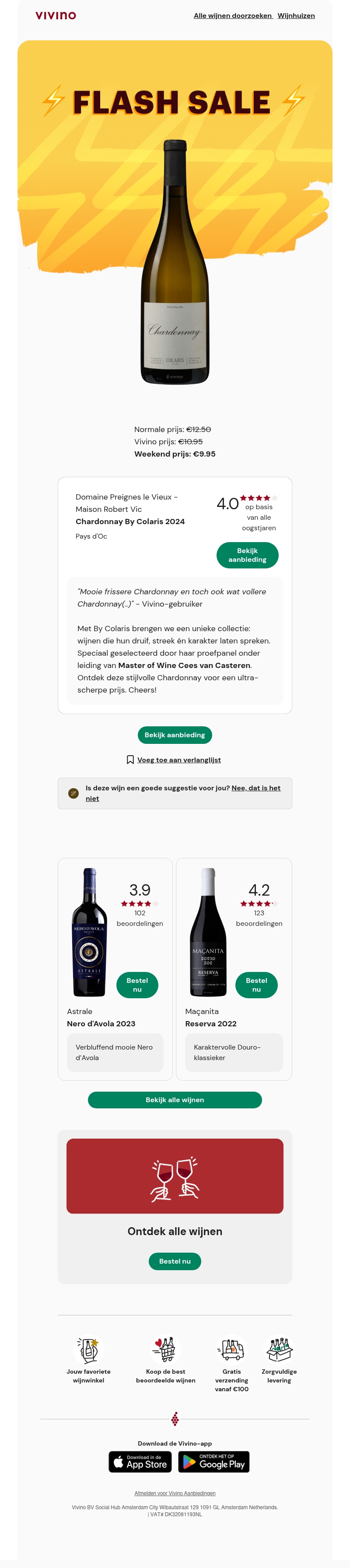 Weekend-deal: Ontdek deze stijlvolle Chardonnay voor een ultra-scherpe prijs Weekend-deal: Ontdek deze stijlvolle Chardonnay voor een ultra-scherpe prijs