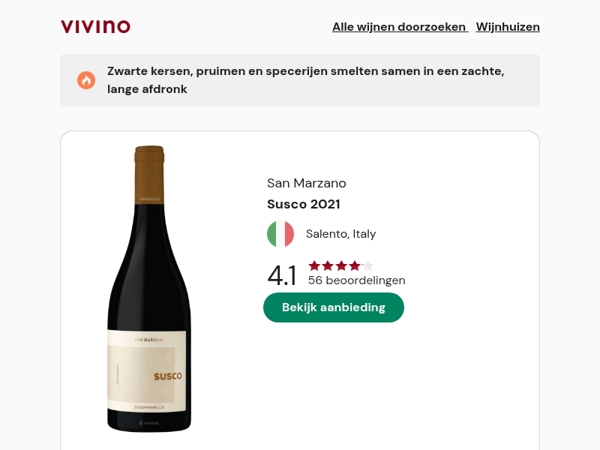 Diepdonkere Primitivo Susco: kracht en fluweel uit Puglia 