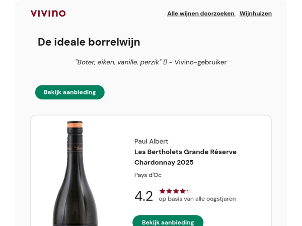 Prachtige Chardonnay met 4.2 ★ voor een piepkleine prijs