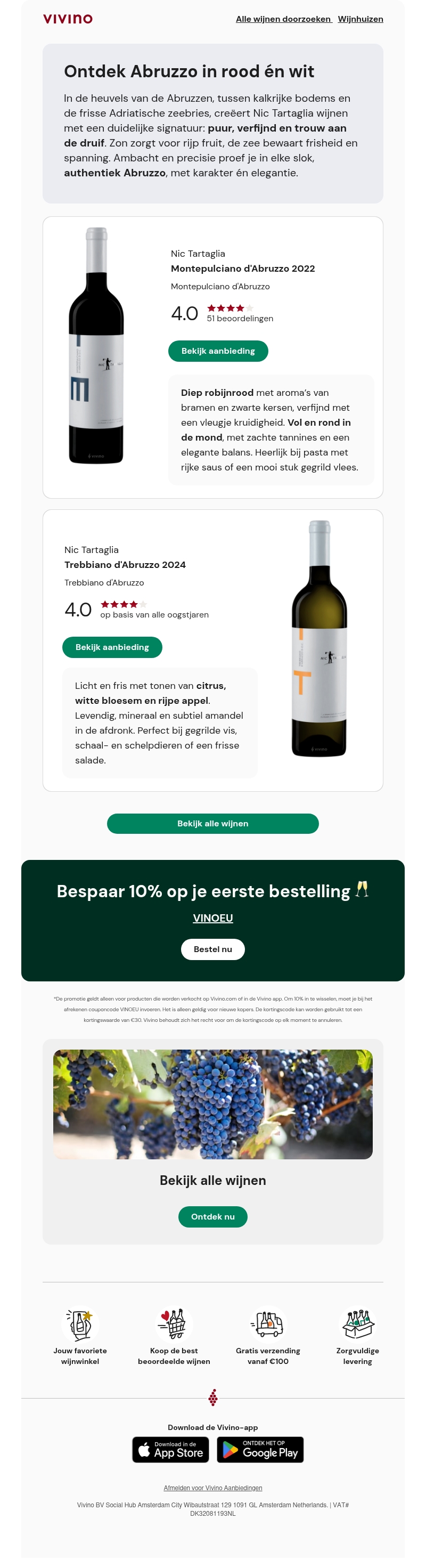 Montepulciano & Trebbiano | Twee keer puur Abruzzo Montepulciano & Trebbiano | Twee keer puur Abruzzo