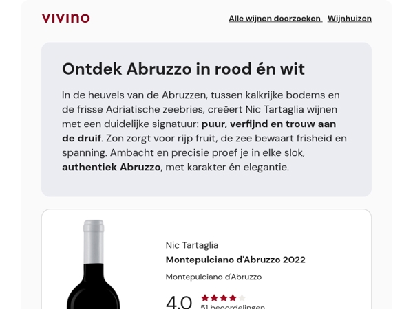 Montepulciano & Trebbiano | Twee keer puur Abruzzo