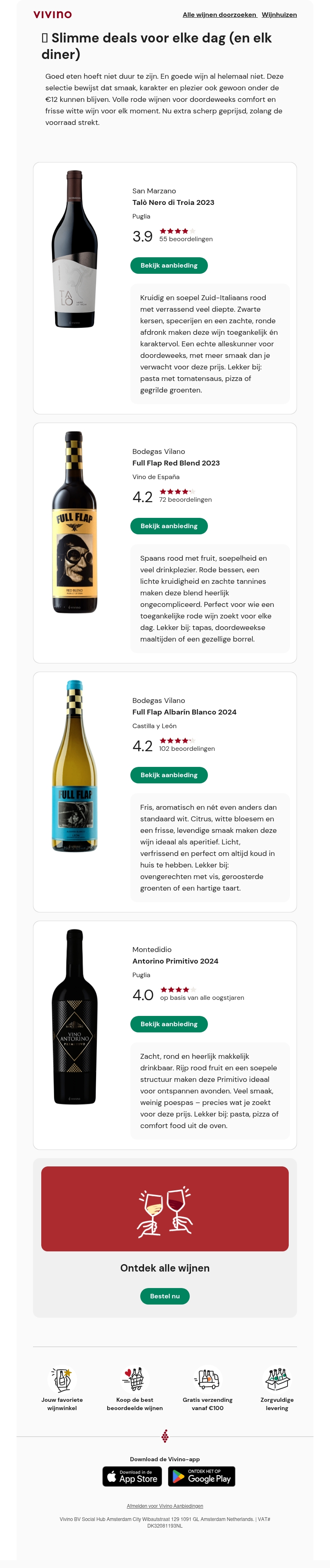 Slimme wijndeals: topwijnen nu onder €12 Slimme wijndeals: topwijnen nu onder €12