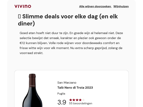Slimme wijn­deals: topwijnen nu onder €12