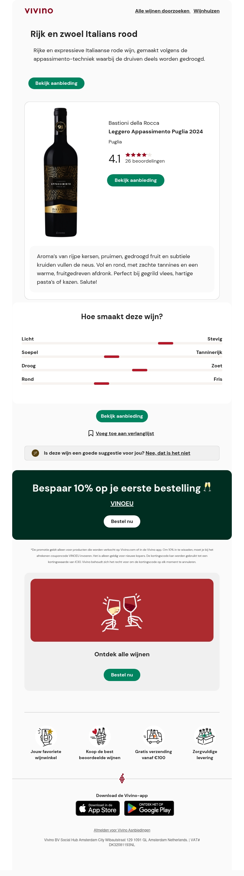 4.1 ⭐ Rijk en zwoel Italians rood 4.1 ⭐ Rijk en zwoel Italians rood