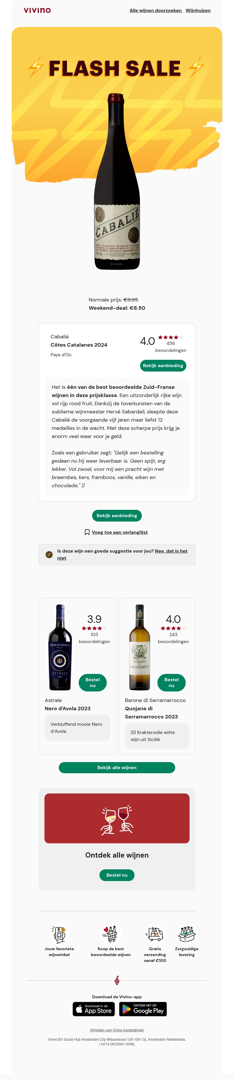 ⚡ Weekend-deal: één van de best beoordeelde Zuid-Franse wijnen in deze prijsklasse ⚡ Weekend-deal: één van de best beoordeelde Zuid-Franse wijnen in deze prijsklasse