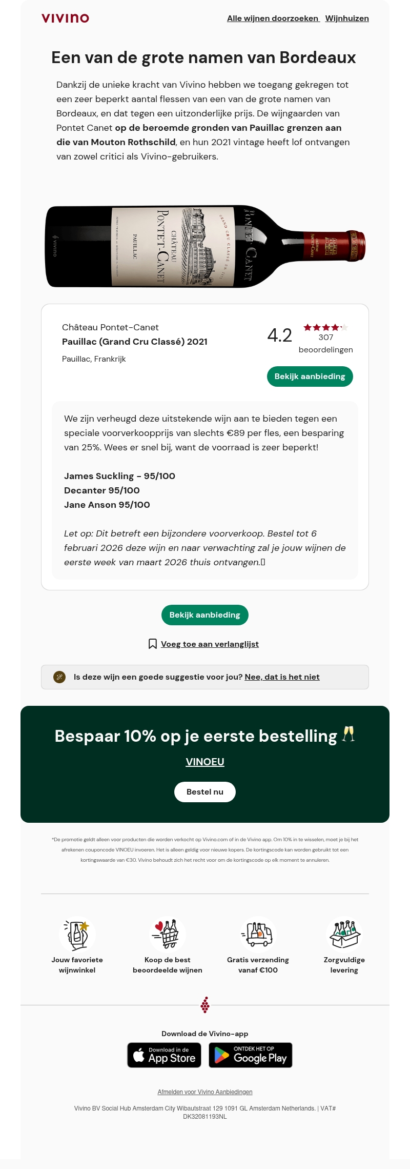 Exclusieve voorverkoop: ⭐ Een van de grootste wijnhuizen van Bordeaux voor een ongelooflijke prijs Exclusieve voorverkoop: ⭐ Een van de grootste wijnhuizen van Bordeaux voor een ongelooflijke prijs