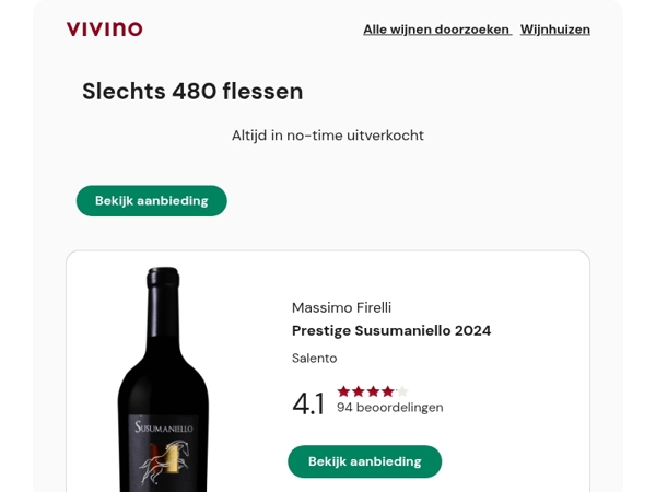 Massimo Firelli Susumaniello: altijd in no-time uitverkocht