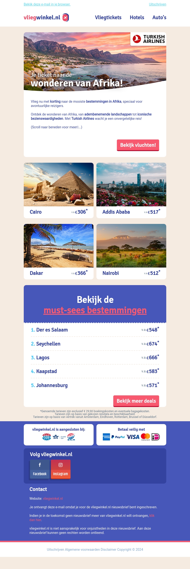 Vlieg met korting naar Afrika!๐ฃ Vlieg met korting naar Afrika!๐ฃ