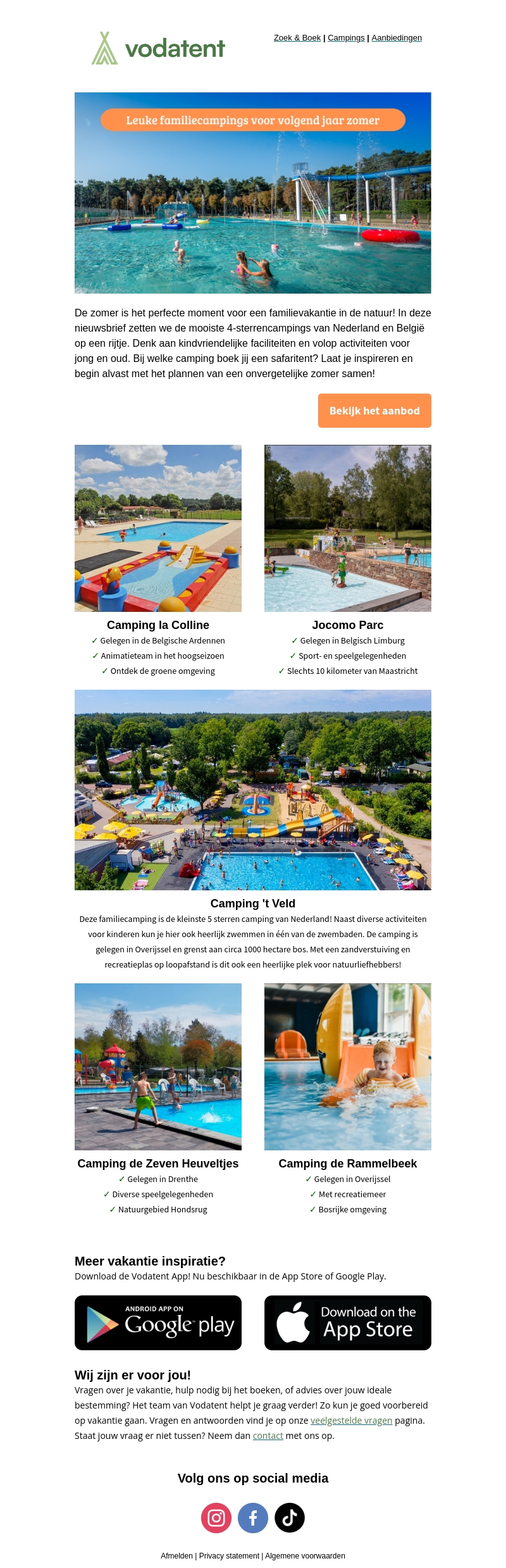 Leuke 4 sterrencampings voor volgend jaar zomer... ☀️ Leuke 4 sterrencampings voor volgend jaar zomer... ☀️