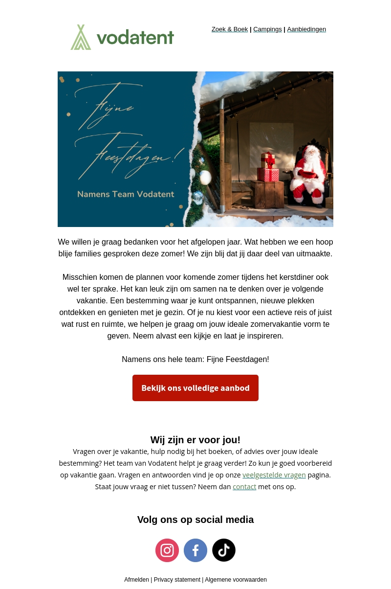 Namens ons hele team: Fijne Feestdagen! 🎄 Namens ons hele team: Fijne Feestdagen! 🎄