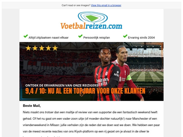 9.3/10: Ontdek waarom 2026 nu al een topjaar is voor onze fans