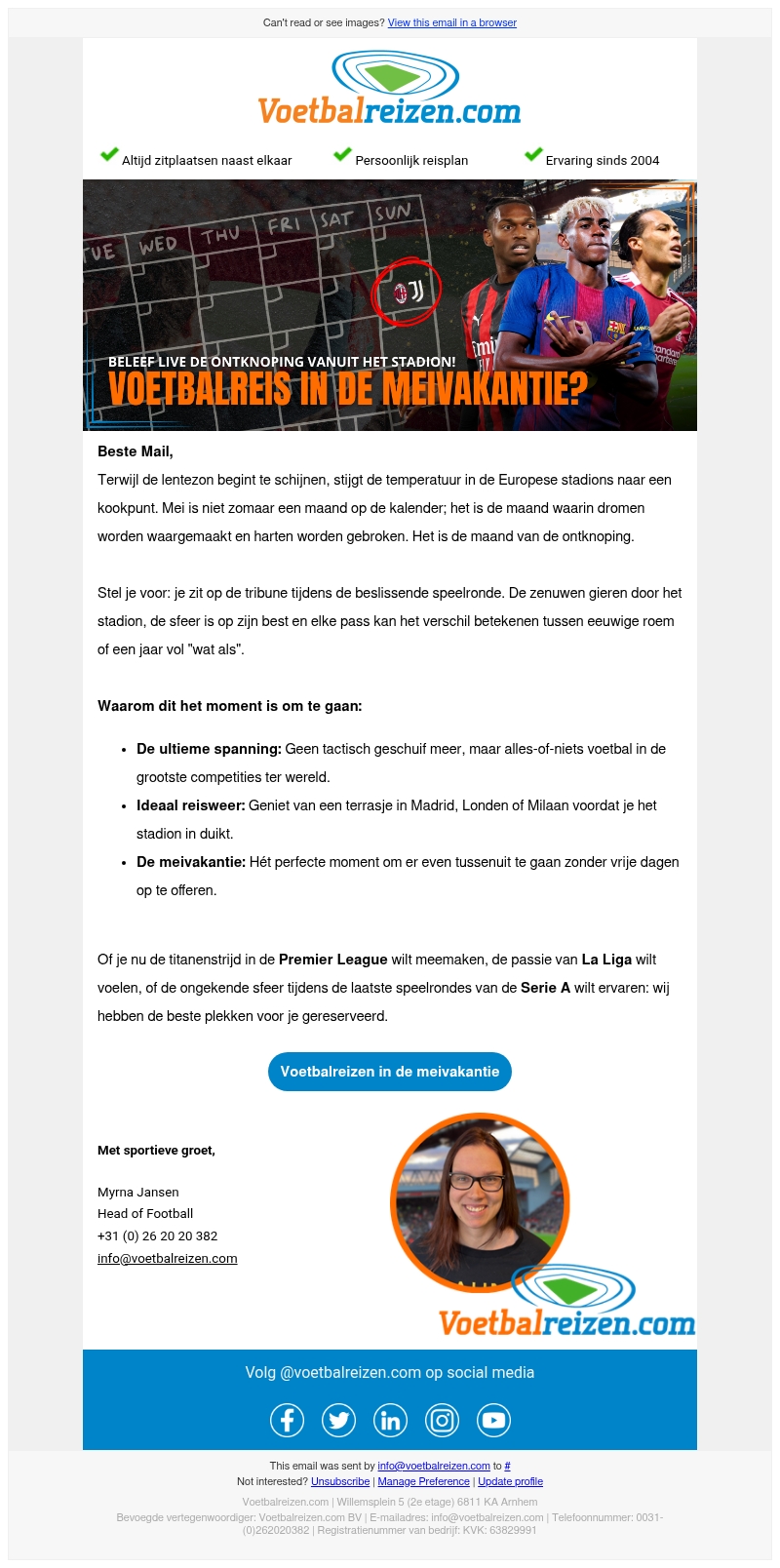 🏆 Meivakantie: De maand van de waarheid (en legendarische voetbalreizen!) 🏆 Meivakantie: De maand van de waarheid (en legendarische voetbalreizen!)