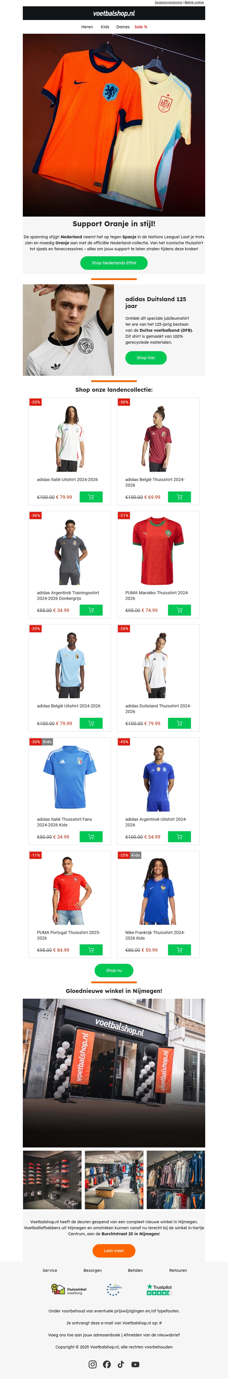 Klaar voor Nederland - Spanje? Support Oranje in stijl! 🧡⚽ Klaar voor Nederland - Spanje? Support Oranje in stijl! 🧡⚽