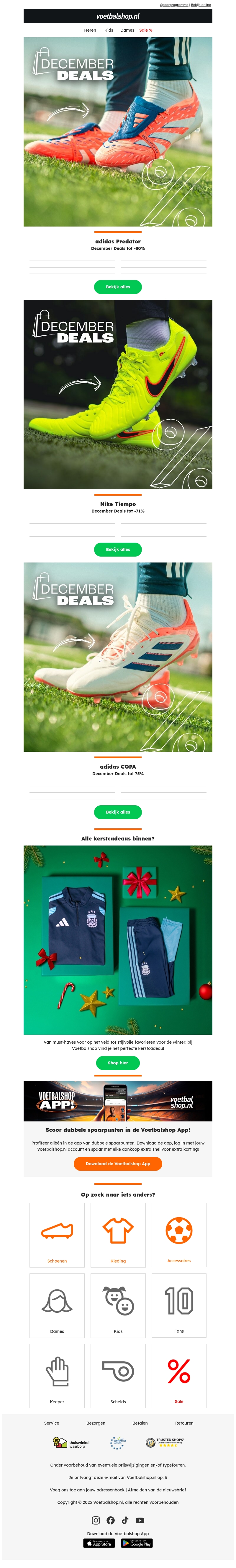 ๐จ December Deals bij Voetbalshop! ๐จ December Deals bij Voetbalshop!