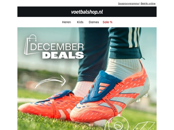 🚨 December Deals bij Voetbalshop!