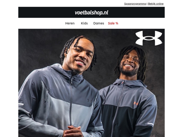 20% EXTRA korting op alles van Under Armour!
