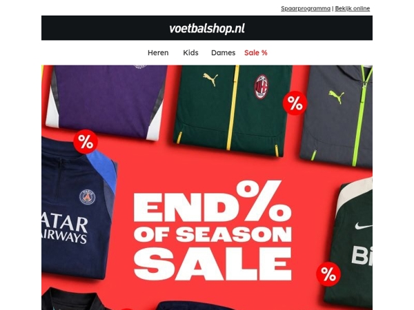 💸 End-of-Season-Sale met korting tot 80%