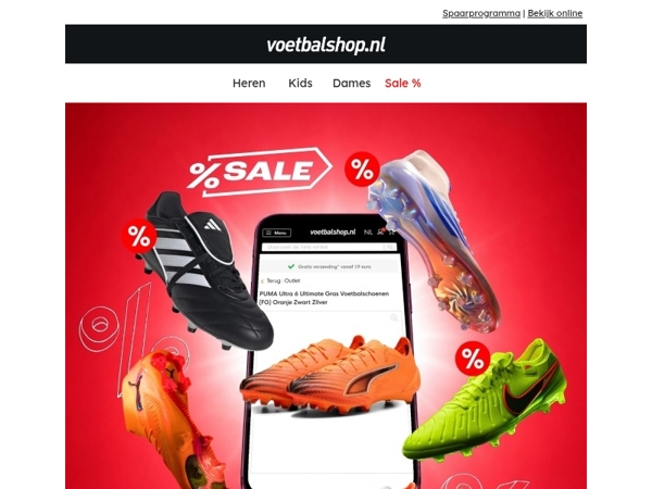 💸 Voetbalschoenen Super Sale! Kortingen tot 70%