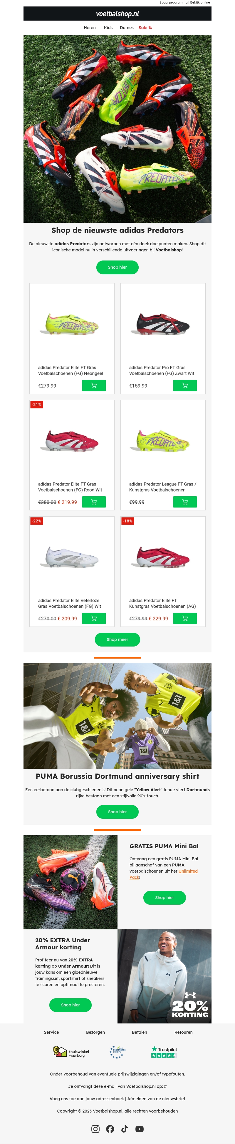 Shop de nieuwste adidas Predators! Shop de nieuwste adidas Predators!