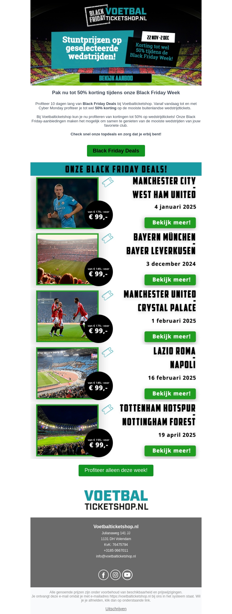 🖤 50% Korting tijdens de Black Friday Week! 🖤 50% Korting tijdens de Black Friday Week!