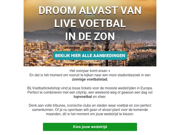 🏟️ Voorjaar = het perfecte moment voor stadionbezoek