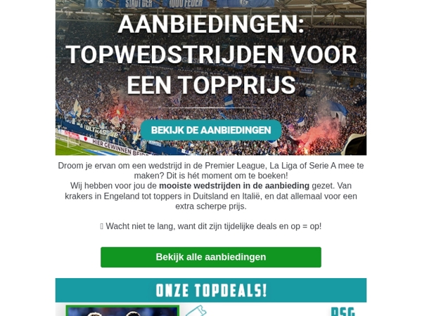 Scoor nu jouw voetbaltrip met korting! 🔥 