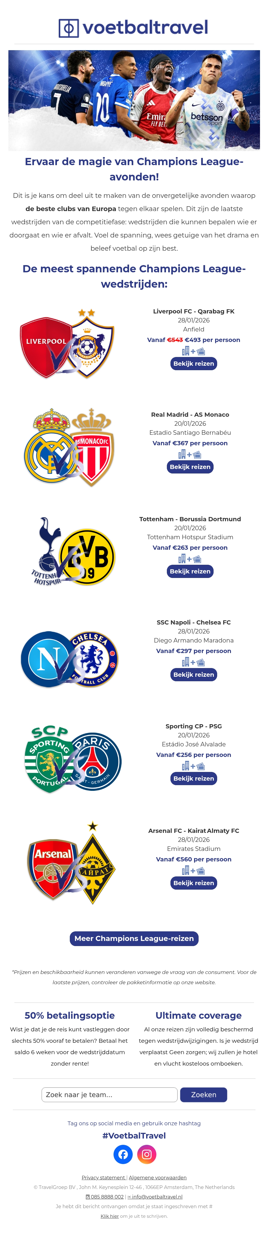 π Beleef de magie van Champions League-avonden π Beleef de magie van Champions League-avonden